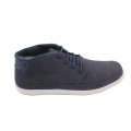 Mid Top Suede Leather Men Sneakers ,Navy 