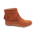 Women Girls Fringe Tassels Short Suede Boots 