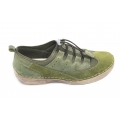 Spandex Fabric Lining Casual Ladies Leather Shoes 