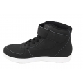 Black sneakers for men velcro action leather shoes 