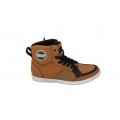 Men lace up sneakers brown fashion shoes 